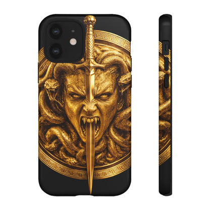 Phone Case — Gold Medusa Dagger Armor iPhone Cover