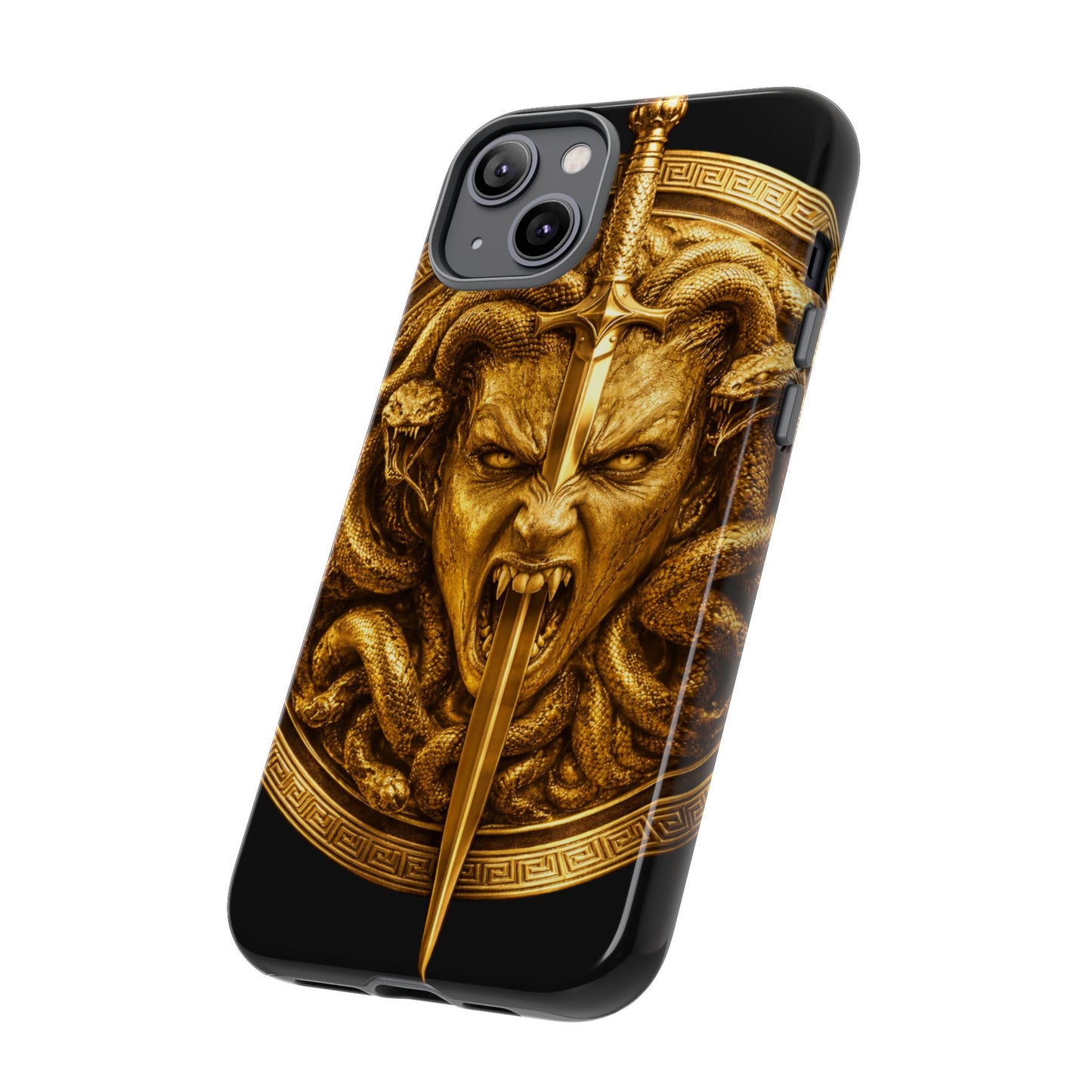 Phone Case — Gold Medusa Dagger Armor iPhone Cover