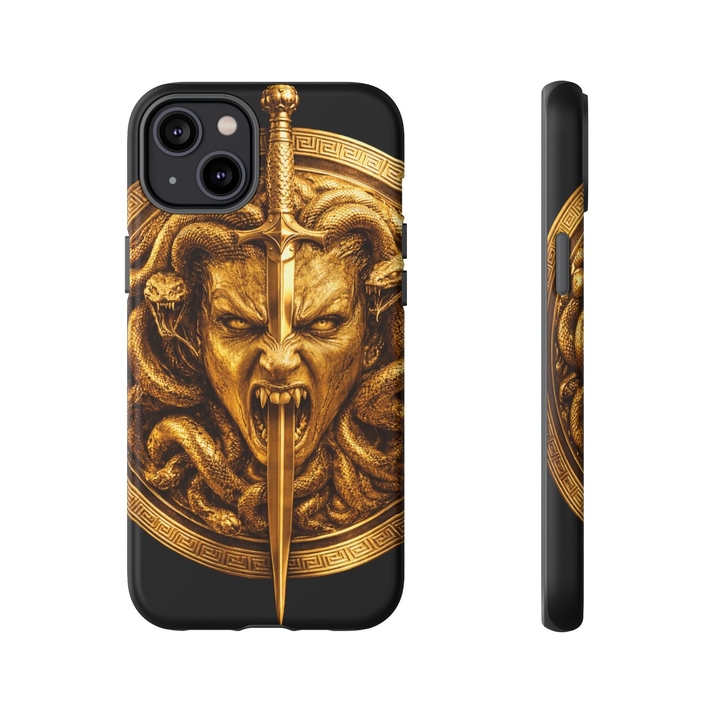 Phone Case — Gold Medusa Dagger Armor iPhone Cover