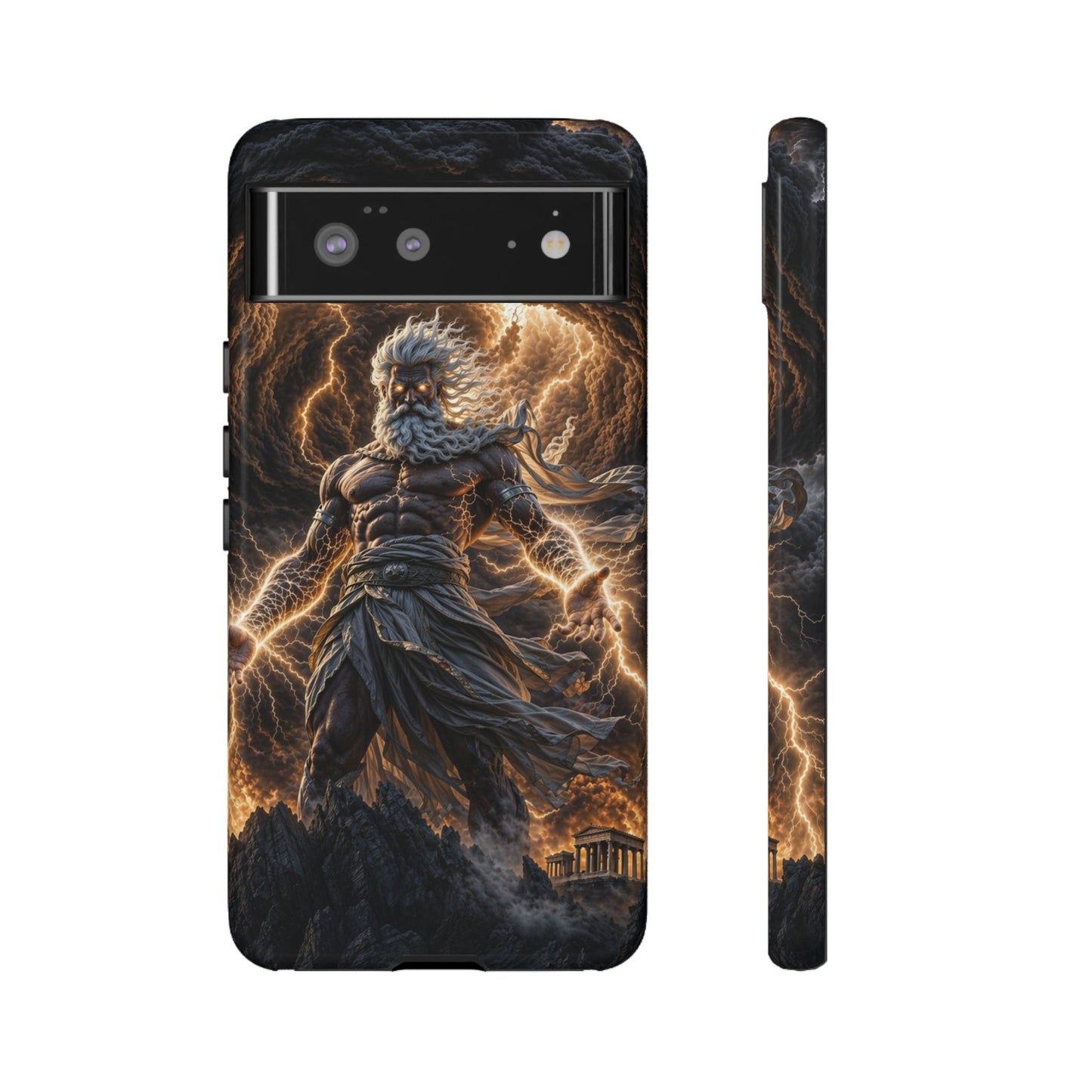 Mythic Thunder God Phone Case — Lightning Warrior Tough Protective Cover