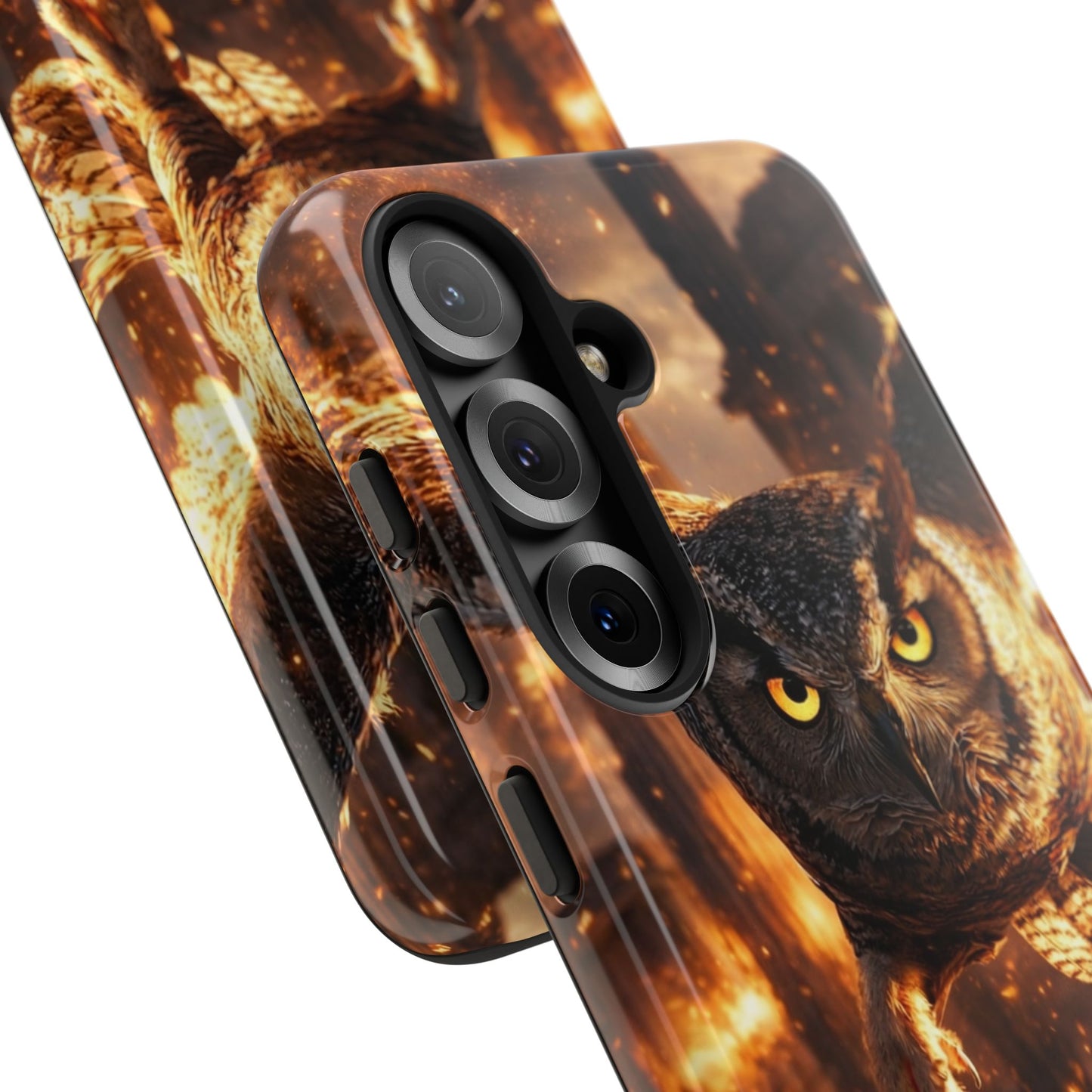 Owl in Flames Phone Case