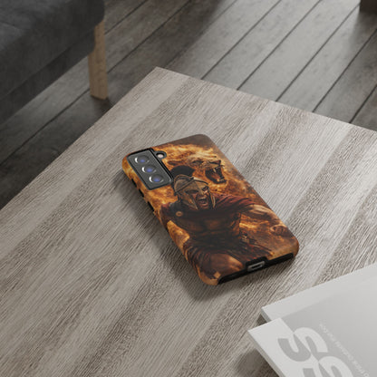 Spartan Lion Phone Case – Fierce Warrior Armor iPhone Case