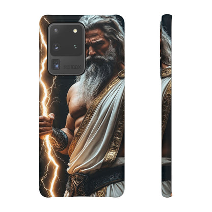 Zeus Lightning Phone Case — Mythic God Portrait Snap Case