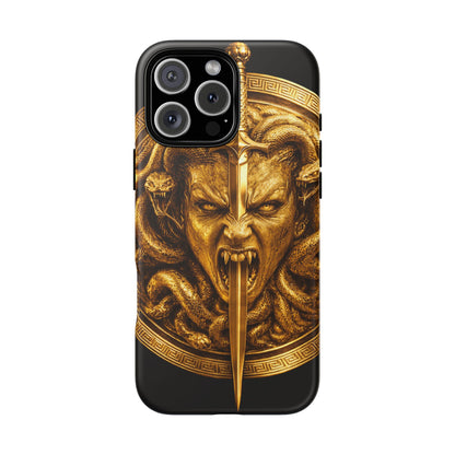Phone Case — Gold Medusa Dagger Armor iPhone Cover