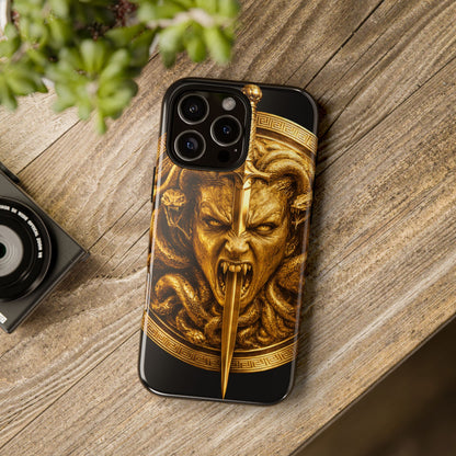 Phone Case — Gold Medusa Dagger Armor iPhone Cover