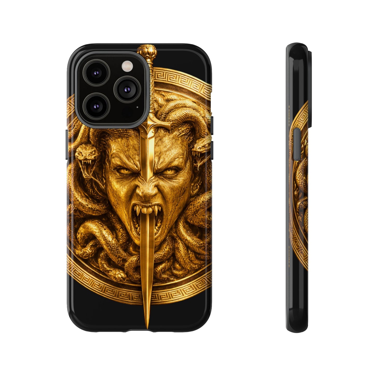 Phone Case — Gold Medusa Dagger Armor iPhone Cover