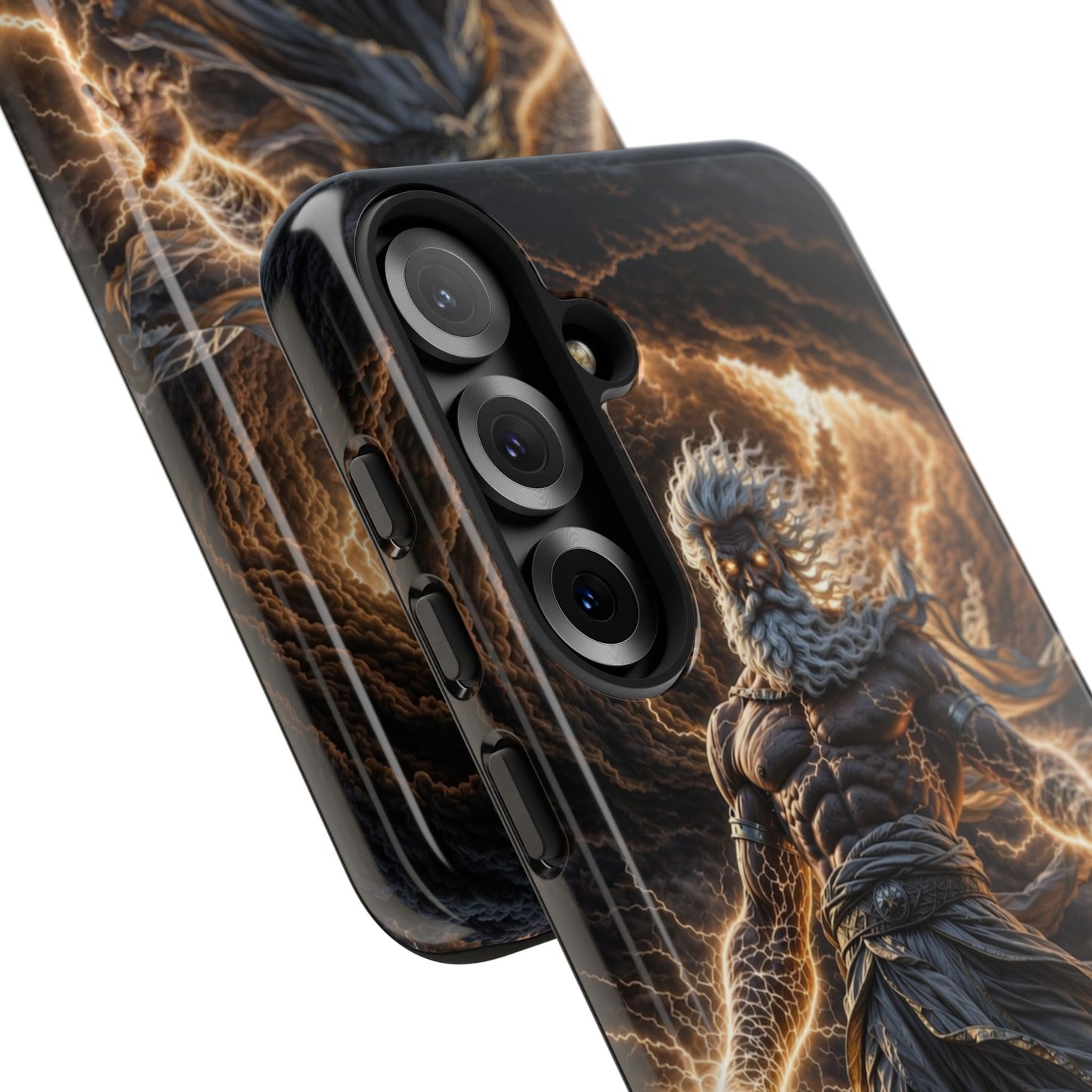 Mythic Thunder God Phone Case — Lightning Warrior Tough Protective Cover