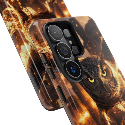 Owl in Flames Phone Case