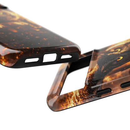 Owl in Flames Phone Case