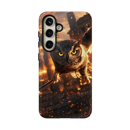 Owl in Flames Phone Case