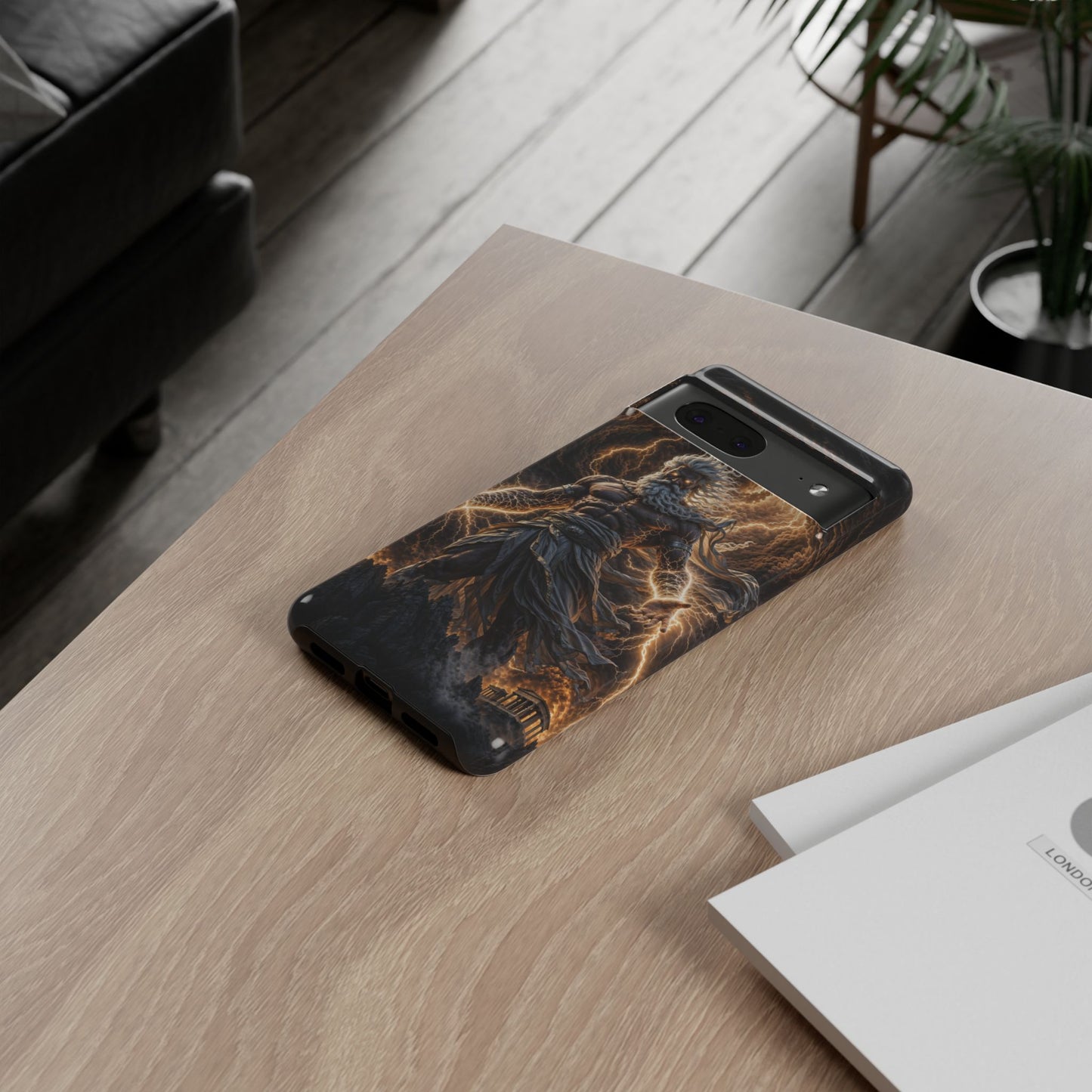 Mythic Thunder God Phone Case — Lightning Warrior Tough Protective Cover