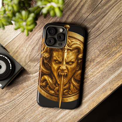 Phone Case — Gold Medusa Dagger Armor iPhone Cover