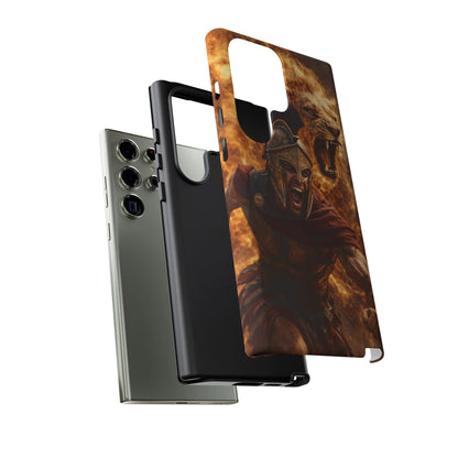Spartan Lion Phone Case – Fierce Warrior Armor iPhone Case