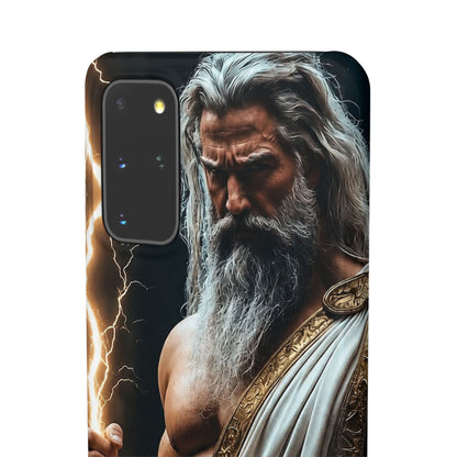Zeus Lightning Phone Case — Mythic God Portrait Snap Case