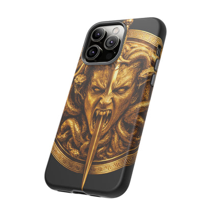 Phone Case — Gold Medusa Dagger Armor iPhone Cover
