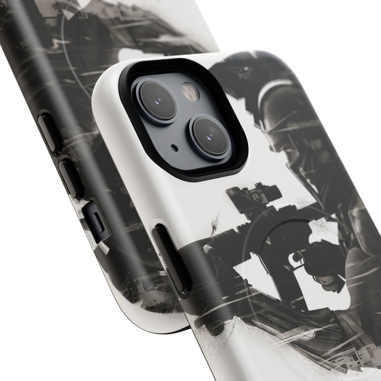Tough Magnetic Case — Tactical Soldier Silhouette iPhone Cover