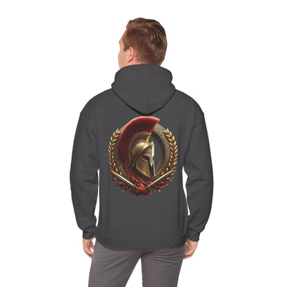 Leonidas of Sparta Hoodie – Spartan Helmet Crest Pullover