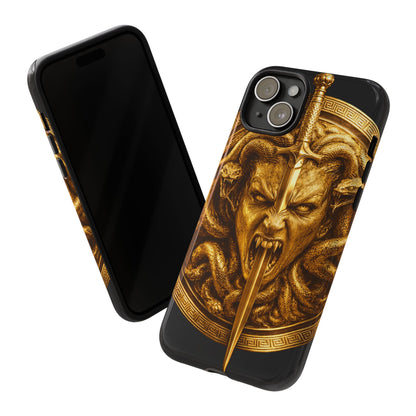Phone Case — Gold Medusa Dagger Armor iPhone Cover