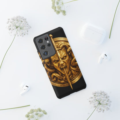 Phone Case — Gold Medusa Dagger Armor iPhone Cover