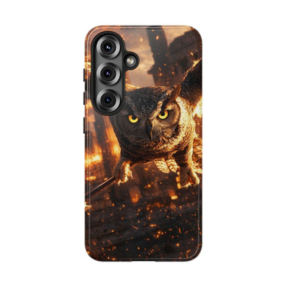 Owl in Flames Phone Case