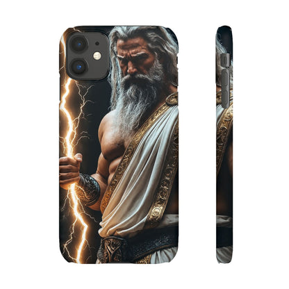 Zeus Lightning Phone Case — Mythic God Portrait Snap Case