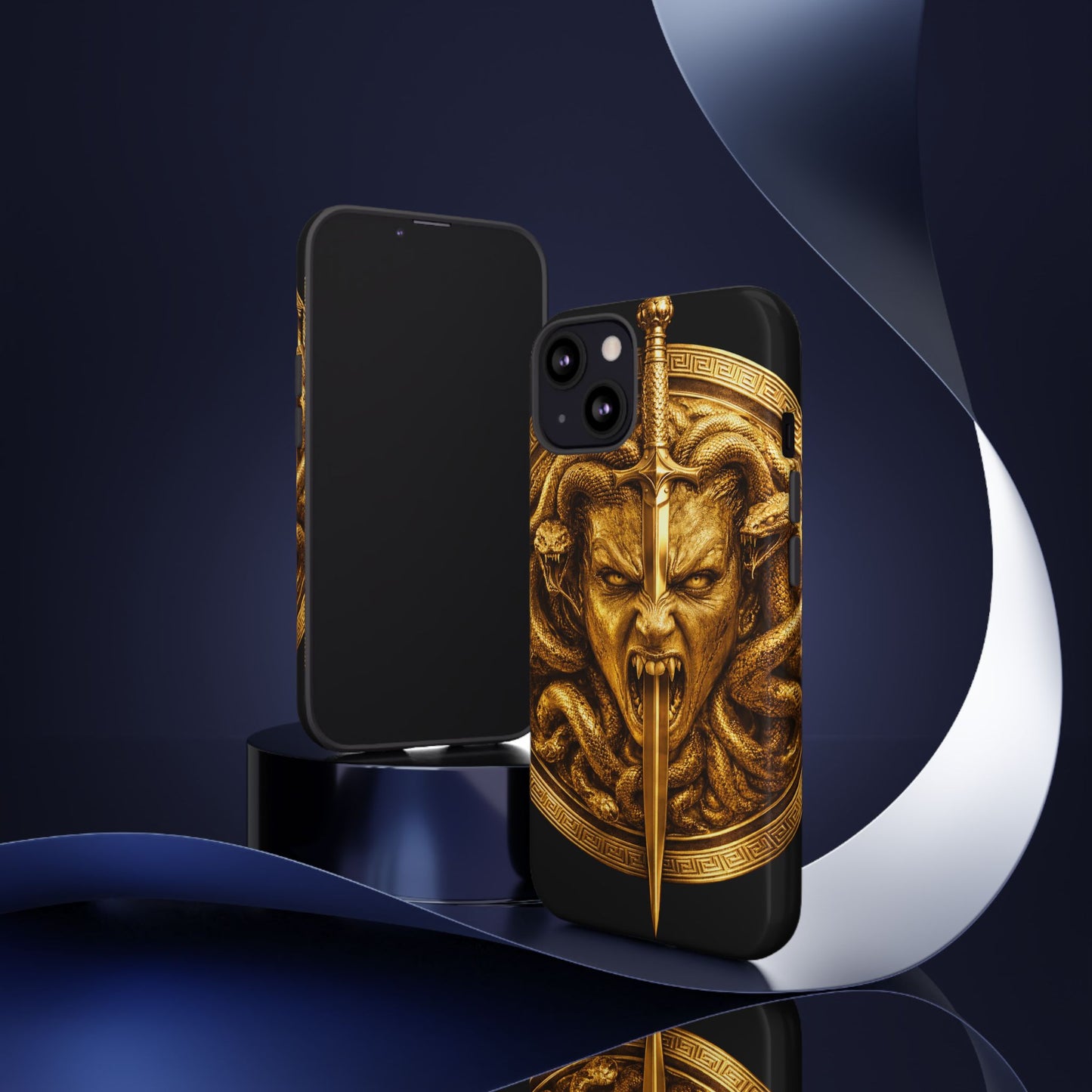 Phone Case — Gold Medusa Dagger Armor iPhone Cover
