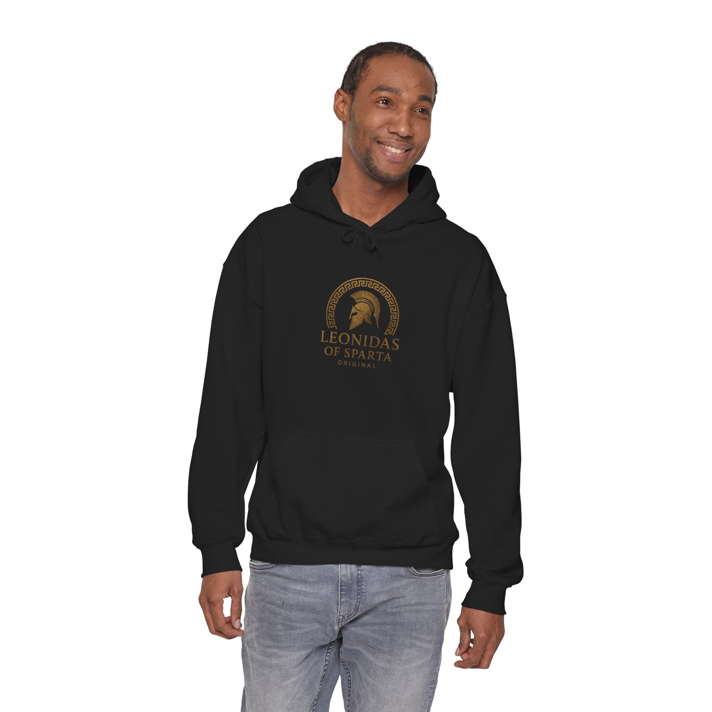 Leonidas of Sparta Hoodie — Spartan Warrior Lion Graphic Sweatshirt