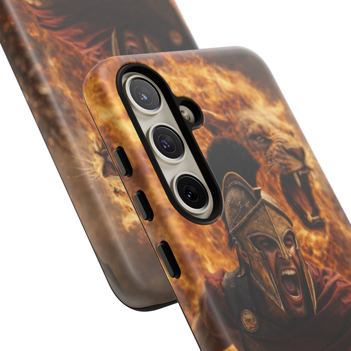 Spartan Lion Phone Case – Fierce Warrior Armor iPhone Case