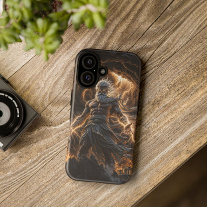 Mythic Thunder God Phone Case — Lightning Warrior Tough Protective Cover