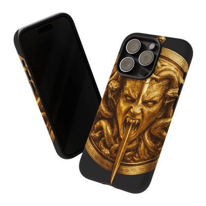 Phone Case — Gold Medusa Dagger Armor iPhone Cover