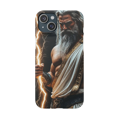 Zeus Lightning Phone Case — Mythic God Portrait Snap Case