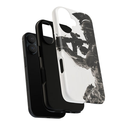 Tough Magnetic Case — Tactical Soldier Silhouette iPhone Cover