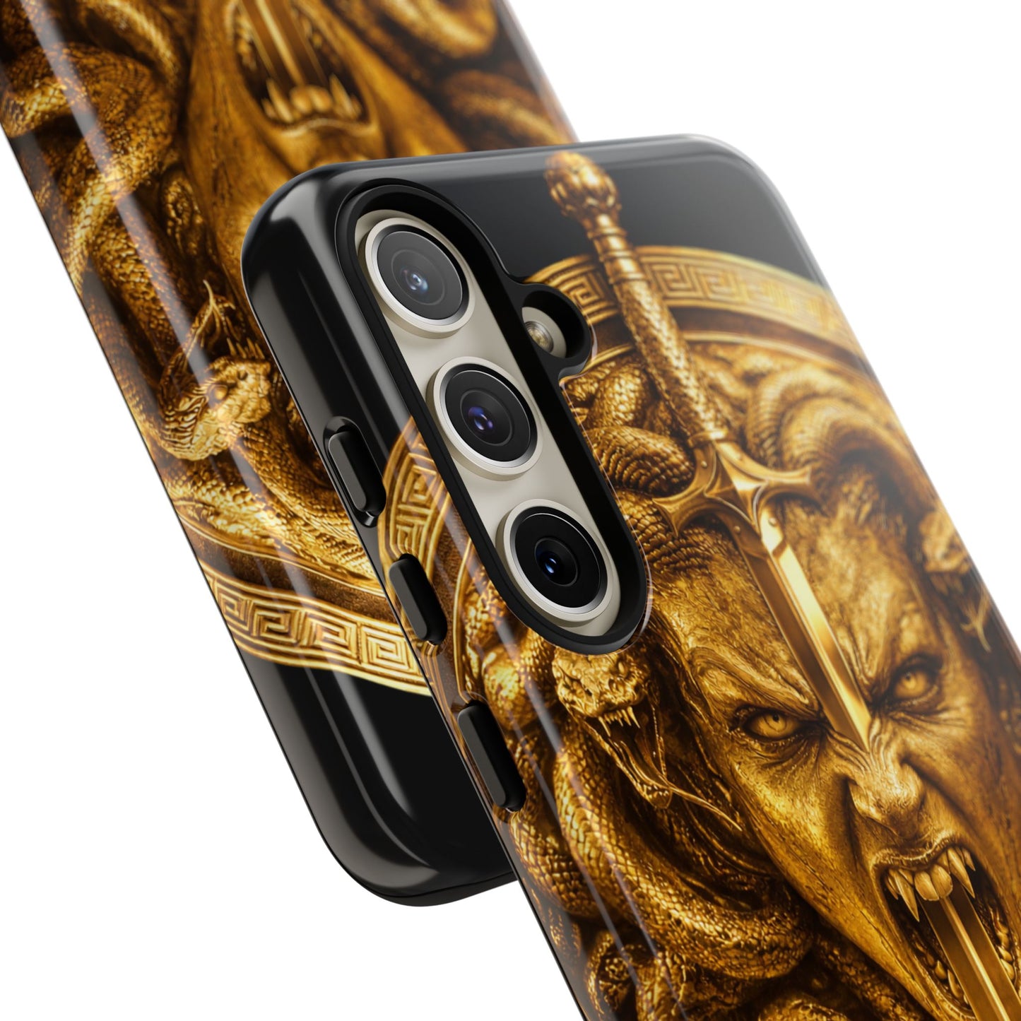 Phone Case — Gold Medusa Dagger Armor iPhone Cover