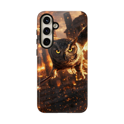 Owl in Flames Phone Case