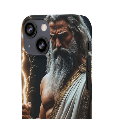 Zeus Lightning Phone Case — Mythic God Portrait Snap Case