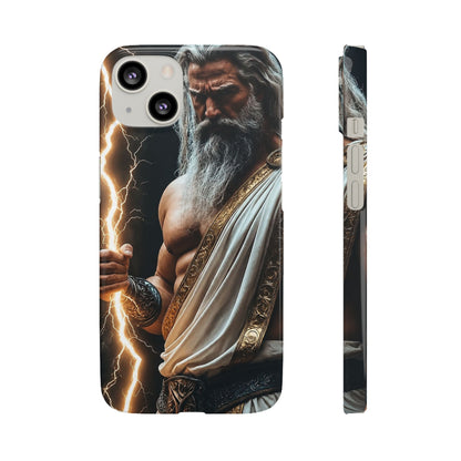 Zeus Lightning Phone Case — Mythic God Portrait Snap Case