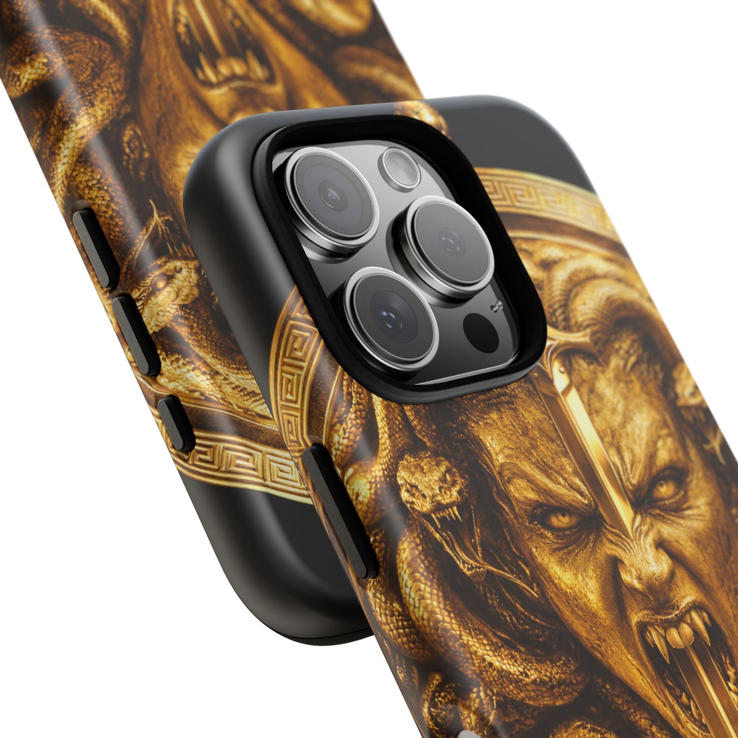 Phone Case — Gold Medusa Dagger Armor iPhone Cover