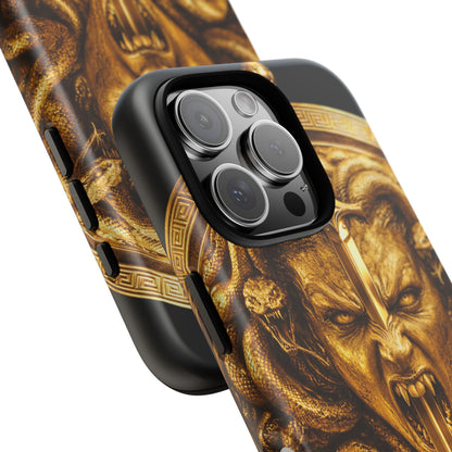 Phone Case — Gold Medusa Dagger Armor iPhone Cover