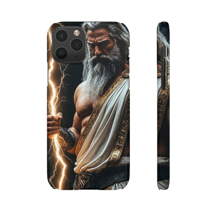 Zeus Lightning Phone Case — Mythic God Portrait Snap Case