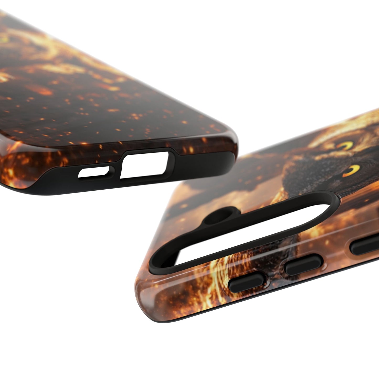 Owl in Flames Phone Case