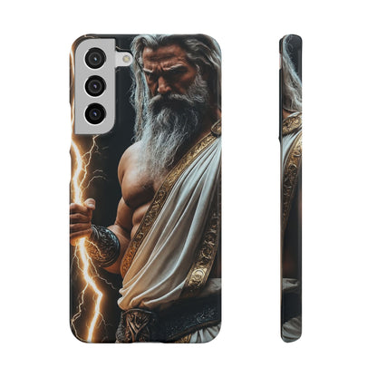 Zeus Lightning Phone Case — Mythic God Portrait Snap Case