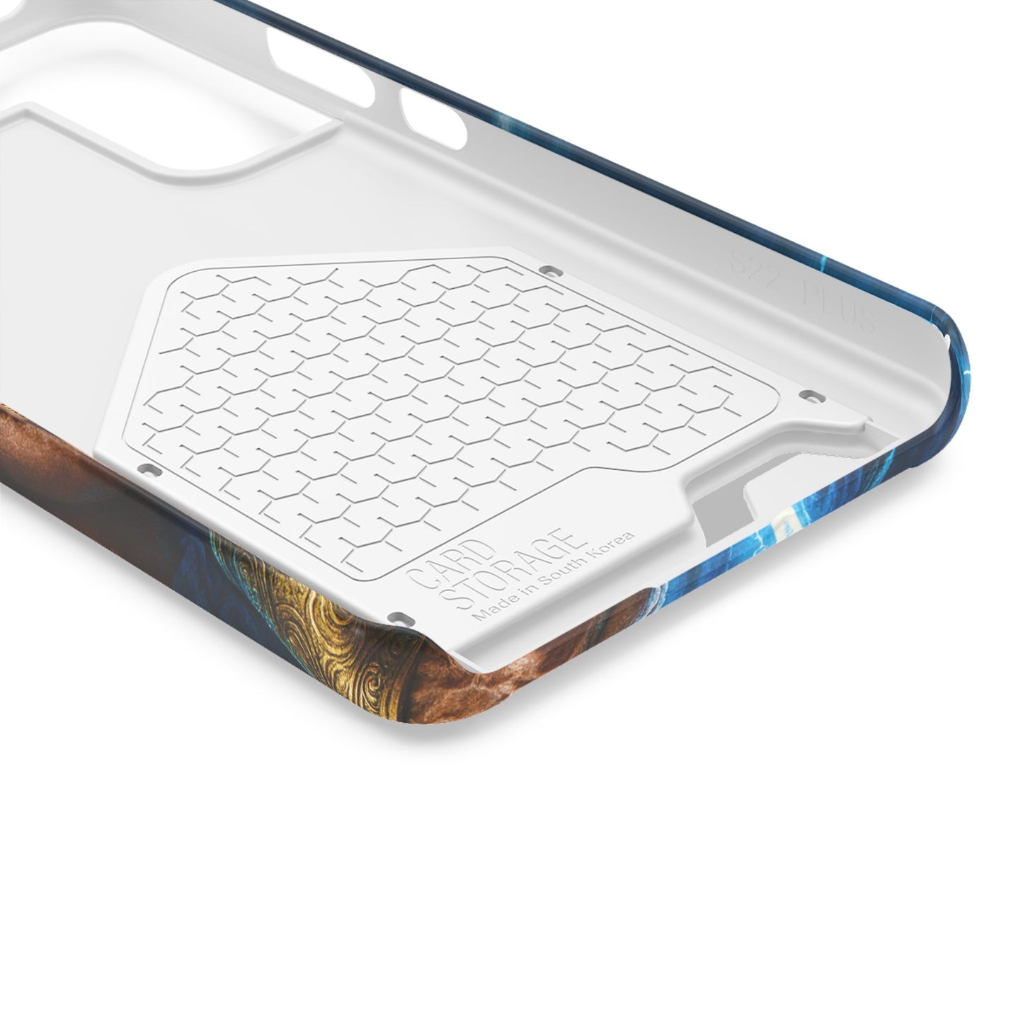 Zeus Lightning Phone Case with Card Holder — Mythic God Armor Design