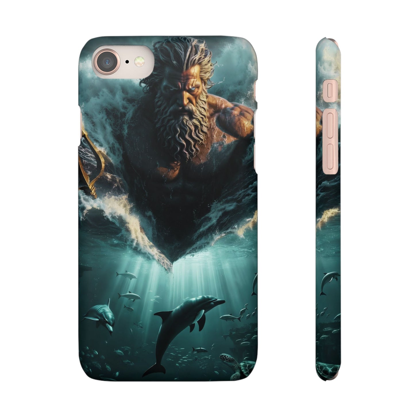poseidon God Phone Case – Mythic Triton Ocean iPhone Snap Case