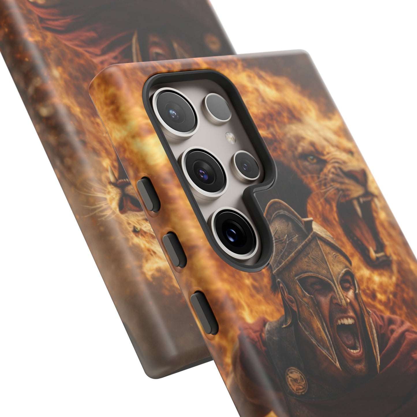 Spartan Lion Phone Case – Fierce Warrior Armor iPhone Case