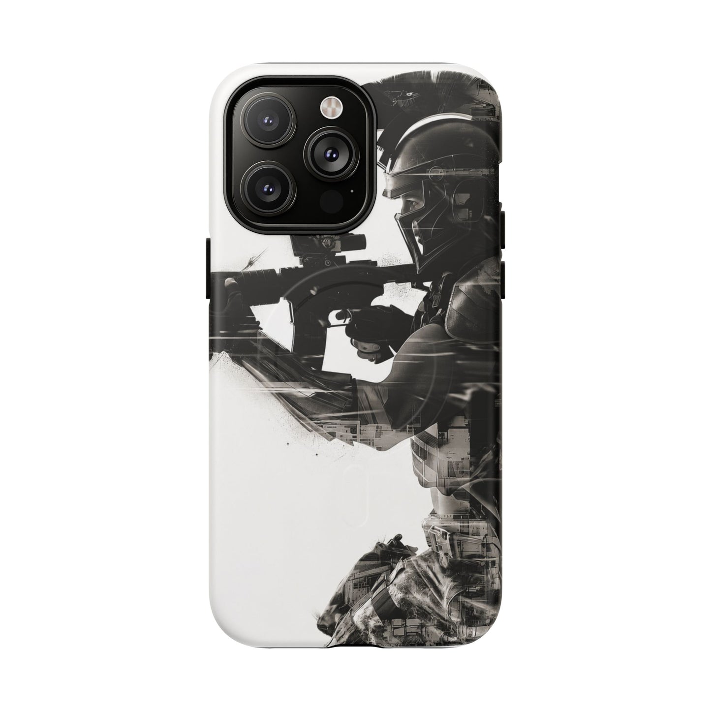 Tough Magnetic Case — Tactical Soldier Silhouette iPhone Cover
