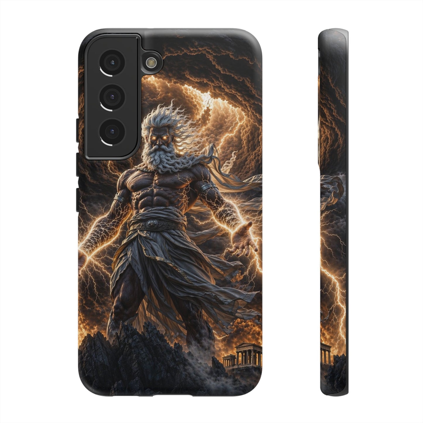 Mythic Thunder God Phone Case — Lightning Warrior Tough Protective Cover