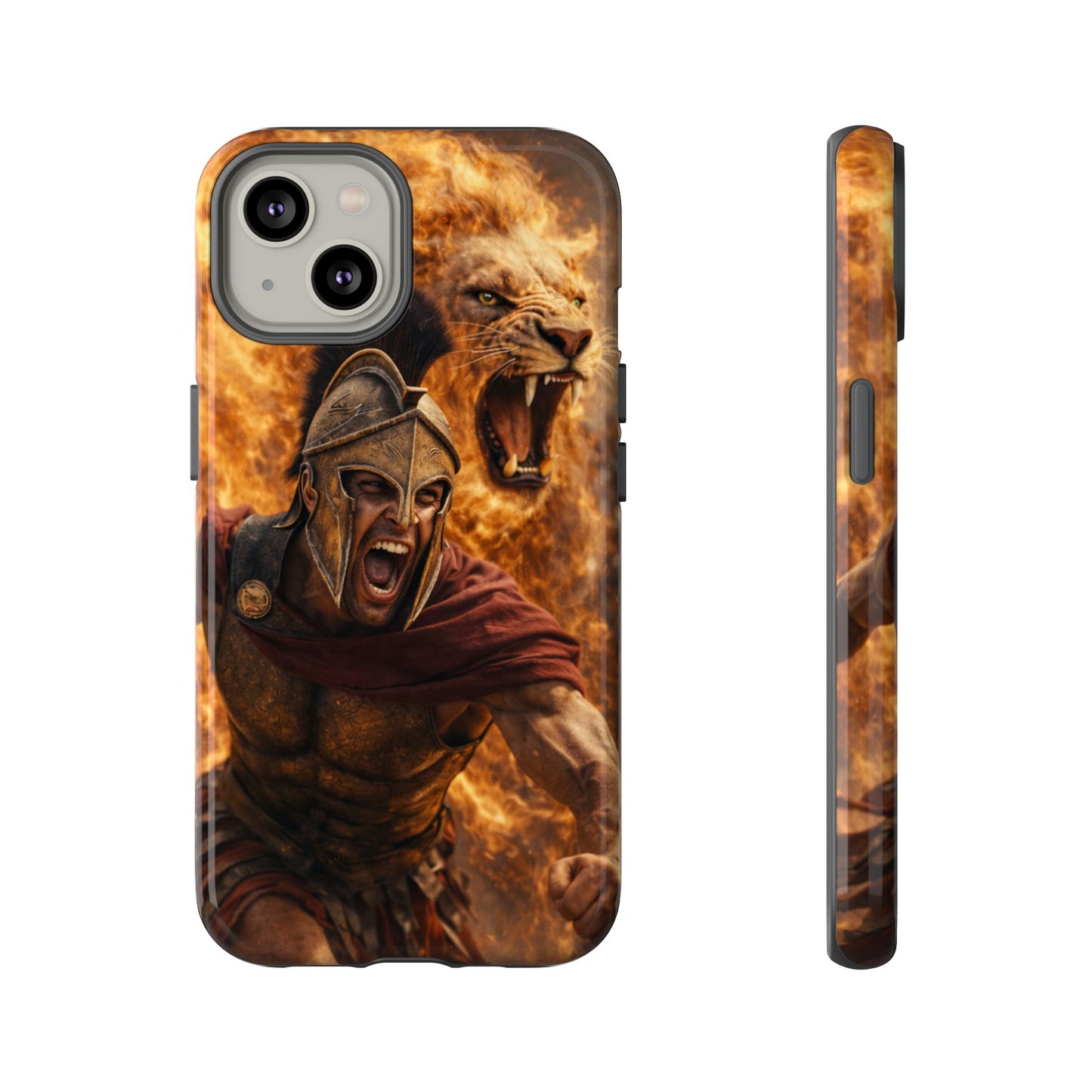 Spartan Lion Phone Case – Fierce Warrior Armor iPhone Case
