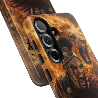 Spartan Lion Phone Case – Fierce Warrior Armor iPhone Case