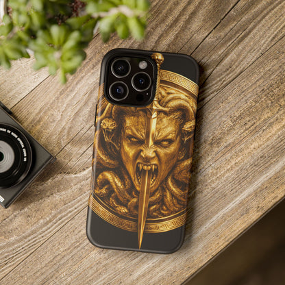 Phone Case — Gold Medusa Dagger Armor iPhone Cover