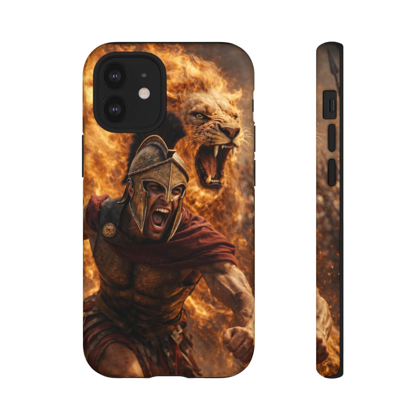 Spartan Lion Phone Case – Fierce Warrior Armor iPhone Case